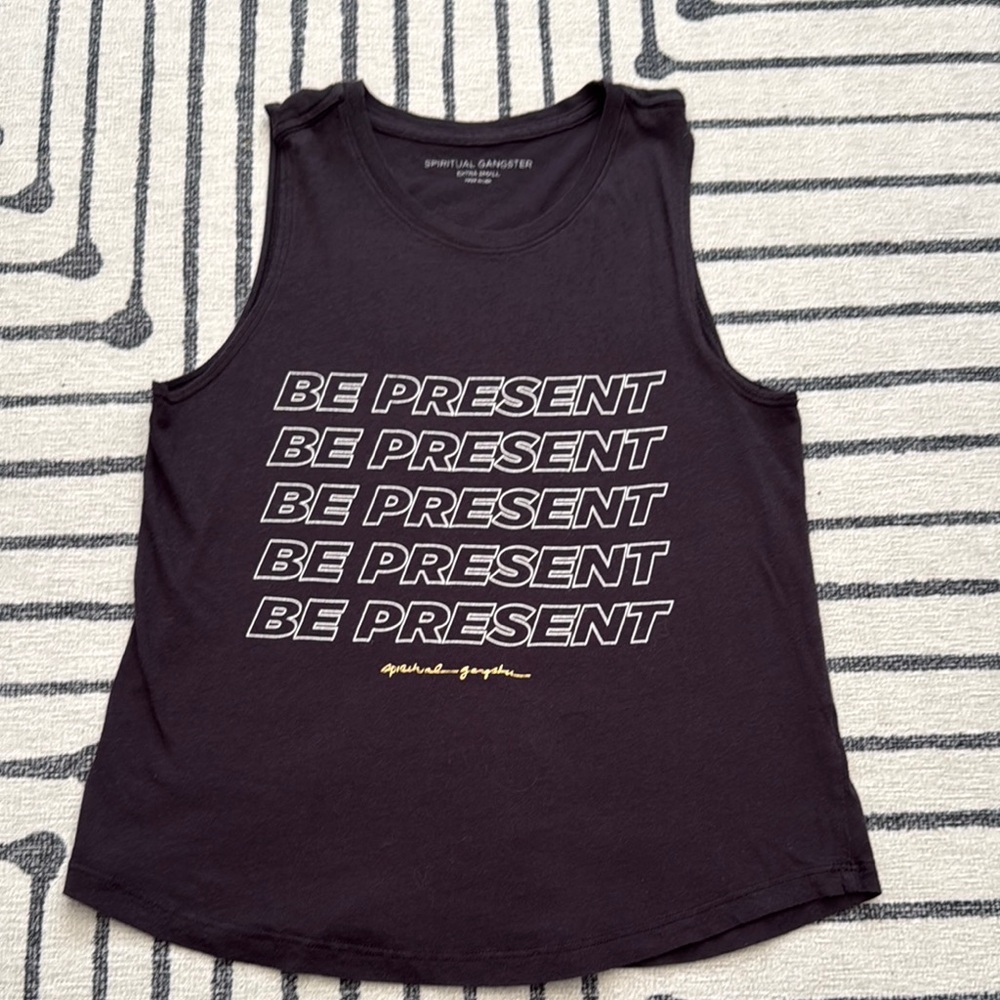 Spiritual Gangster Black Tank Top